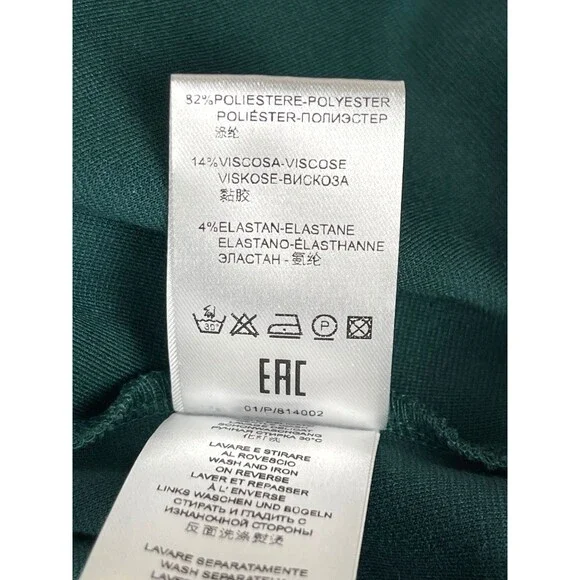 Pietro Brunelli Salisburgo Maternity Dress S Pinewood Green Rosette Sleeve Italy - Picture 14 of 16